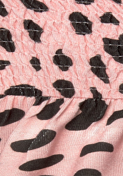 Buffalo Midikleid, mit Tupfenprint im Animal-Look, Sommerkleid, Jerseykleid