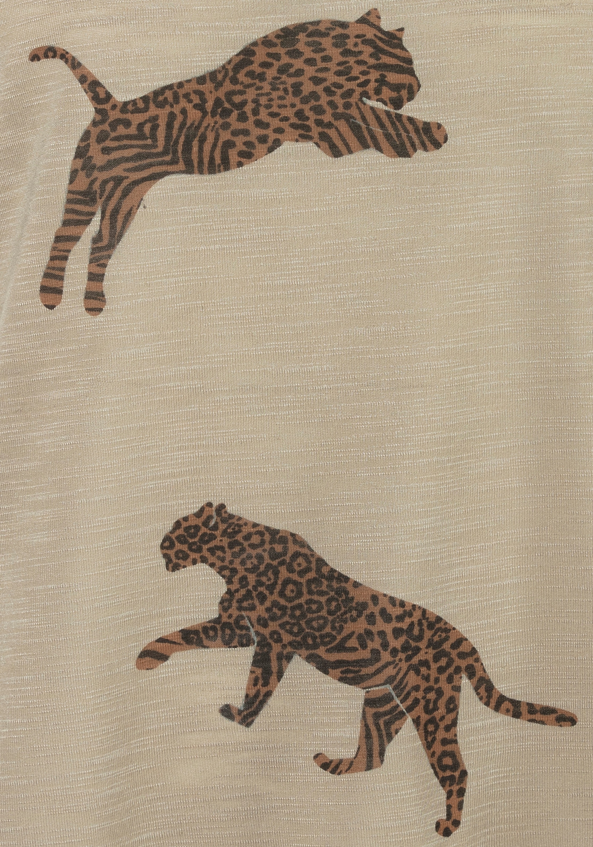 LASCANA Kurzarmshirt, mit Leoparden-Motiv online » Lingerie Unterwäsche Bademode, | kaufen LASCANA 