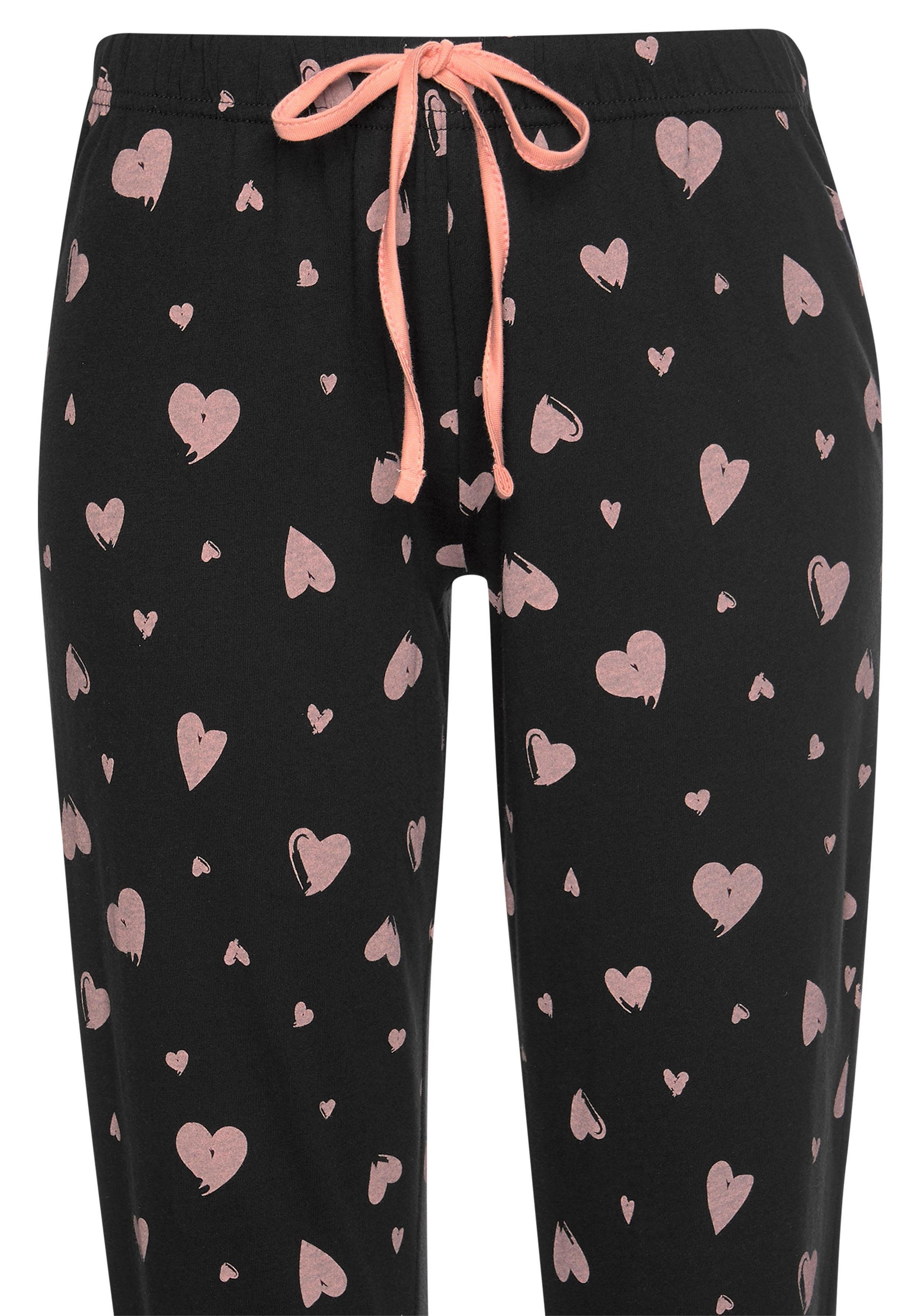 Vivance Dreams Pyjama, (2 tlg., 1 Stück), mit Herzmuster » LASCANA |  Bademode, Unterwäsche & Lingerie online kaufen