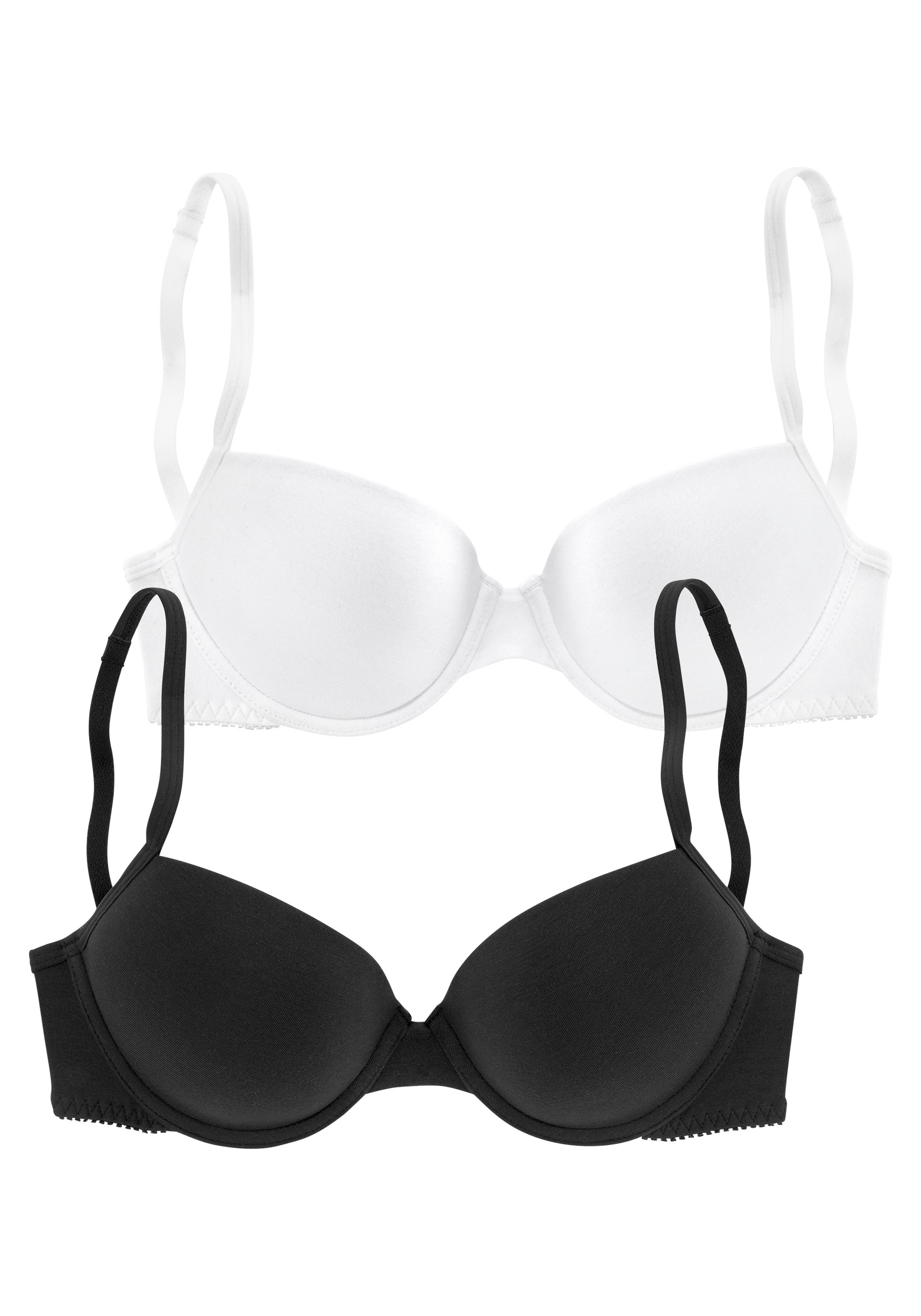 petite fleur Push-up-BH, (Packung, 2 Stück), in High-Apex