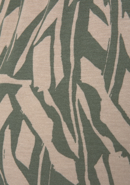 Buffalo Jerseyhose, mit Alloverdruck in Paperbag-Optik, Wide-Leg