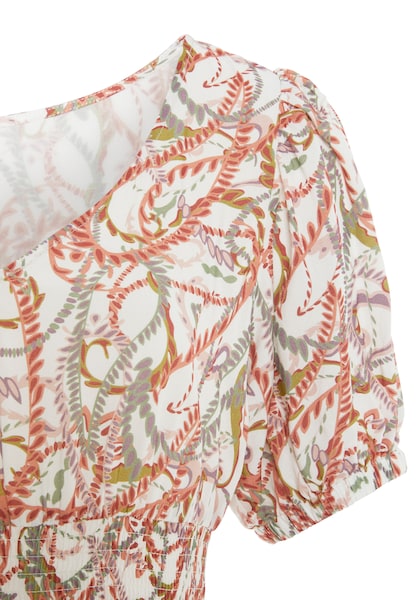 LASCANA Maxikleid, mit Alloverdruck und V-Ausschnitt, Sommerkleid, Strandkleid