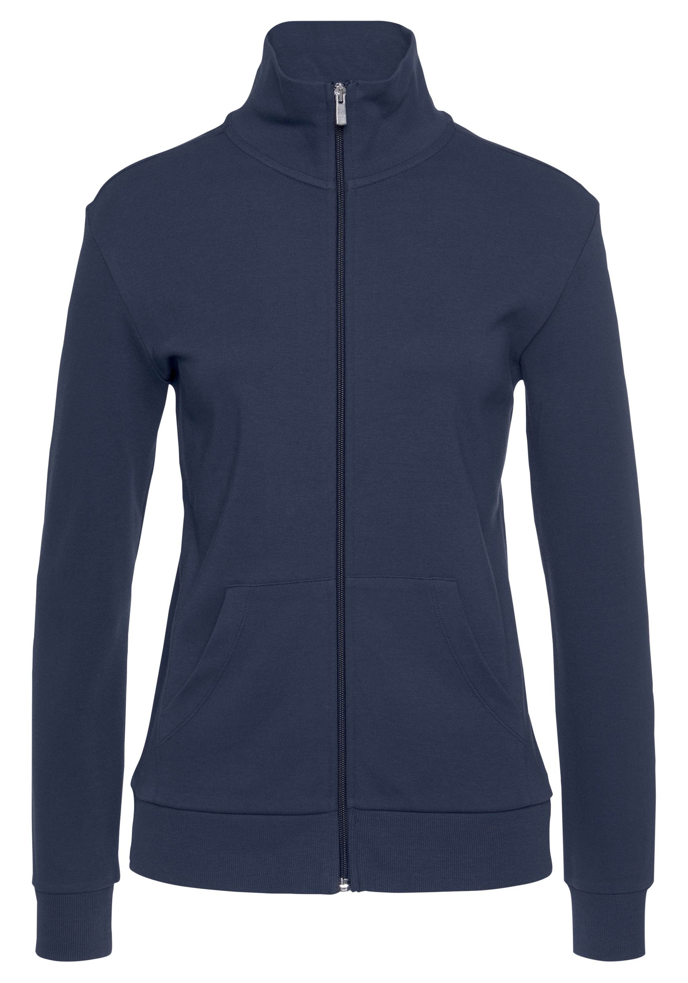 Bench. Loungewear Sweatjacke, mit Logostickerei am Stehkragen, Loungewear, Loungeanzug