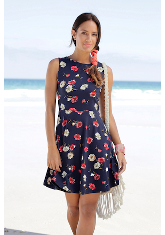 Beachtime Strandkleid, mit Blumendruck