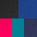 navy / türkis / pink / blau / schwarz