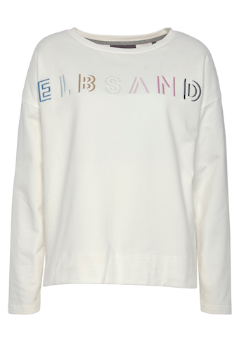 Elbsand Sweatshirt, mit Logostickerei vorne