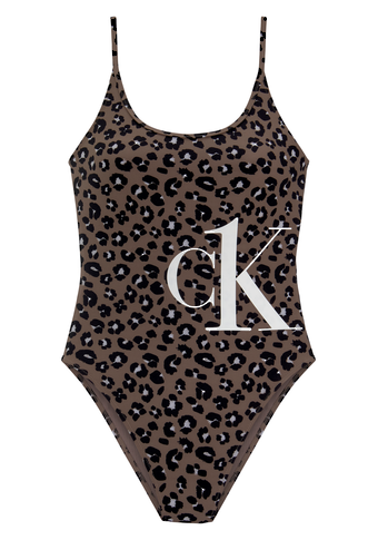 Calvin Klein Swimwear Badeanzug »Leo«, mit angesagtem Leoprint