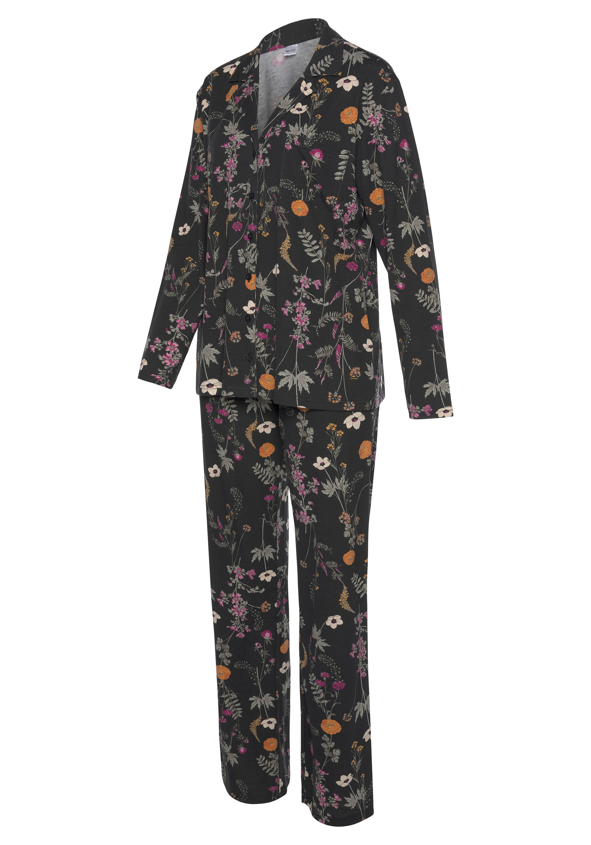LASCANA Pyjama, (2 tlg., 1 Stück), mit Wildblumen Muster » LASCANA |  Bademode, Unterwäsche & Lingerie online kaufen