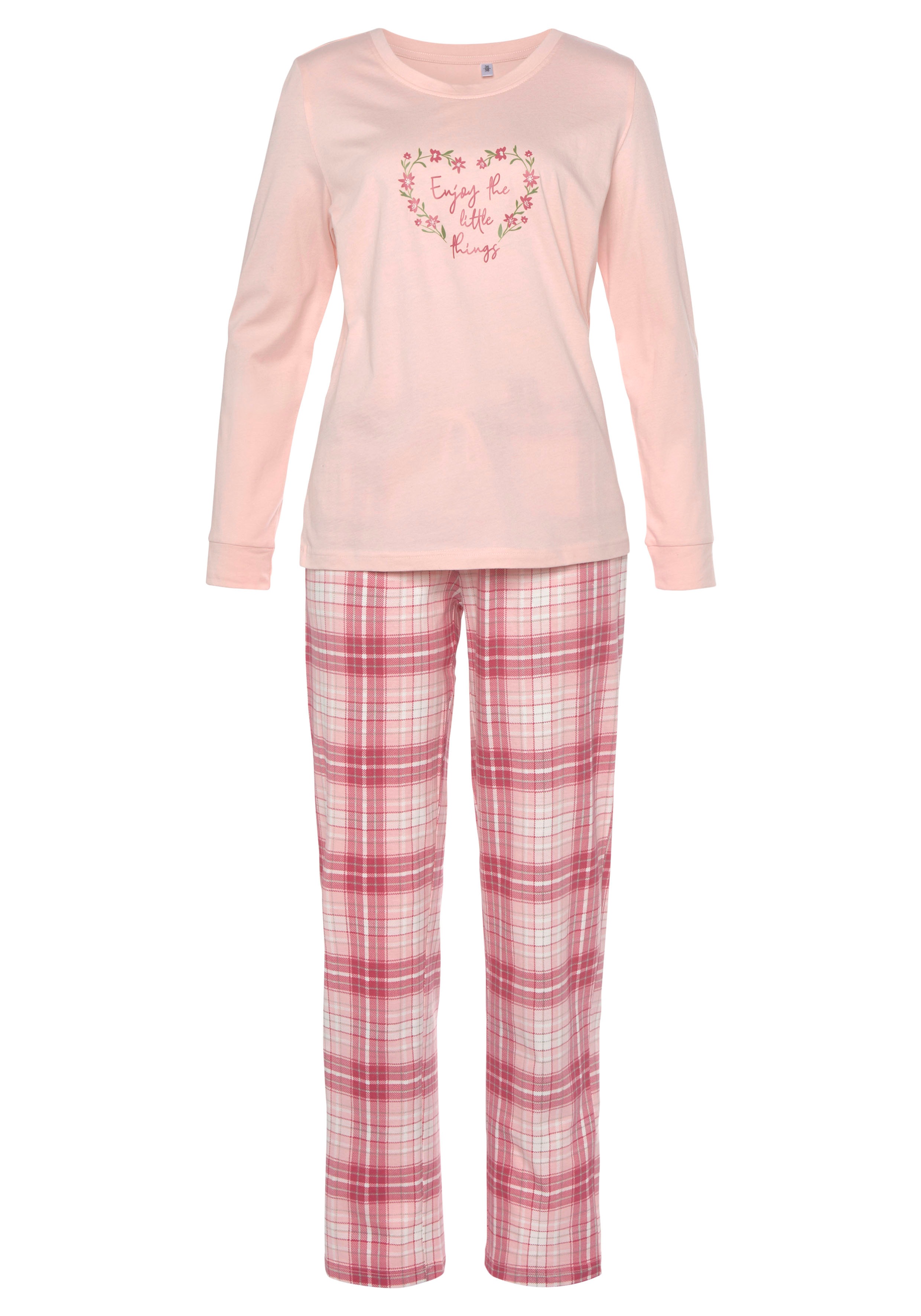 Vivance Dreams Pyjama, (Packung, 4 tlg., 2 Stück), mit Karo- und  Blumendruck im Doppelpack » LASCANA | Bademode, Unterwäsche & Lingerie  online kaufen