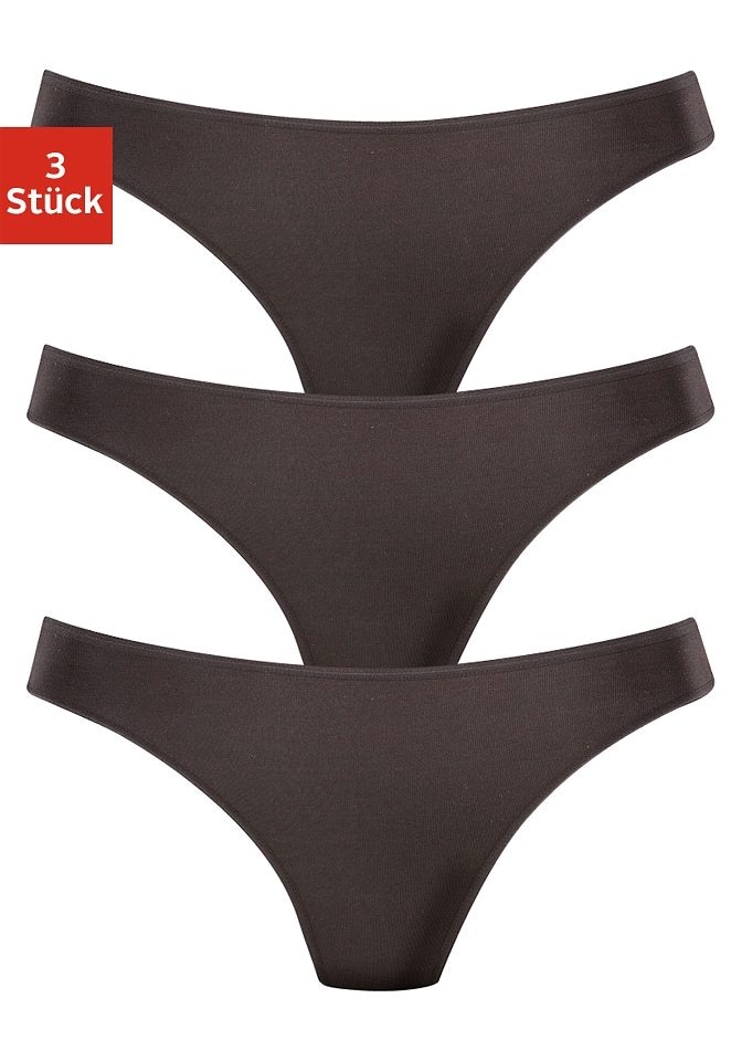 aus LASCANA String, » Unterwäsche Modal-Qualität & LASCANA | St.), Bademode, hochwertiger (Packung, online 3 Lingerie kaufen