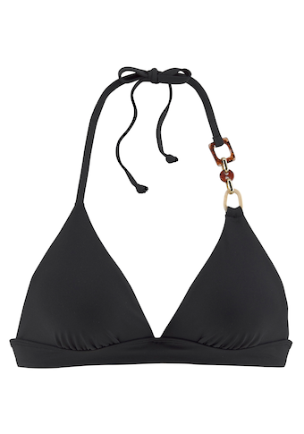 LASCANA Triangel-Bikini-Top »Yves«, mit edlen Zieraccessoires