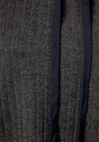 LASCANA Hoodie »-Kapuzensweatshirt«, meliert mit Bindeband und überschnittene Schultern, Loungeanzug