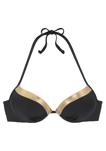 LASCANA Push-Up-Bikini-Top »Elodie«, mit trendigem Materialeinsatz