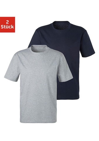 Bench. T-Shirt »Homewear«, (2er-Pack), Basic in uni