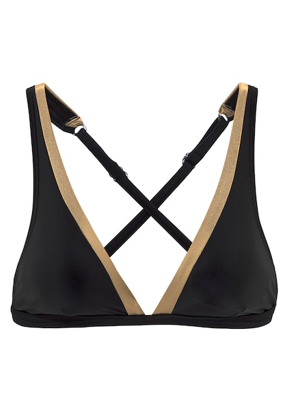 LASCANA Triangel-Bikini-Top »Elodie«, mit trendigem Materialeinsatz