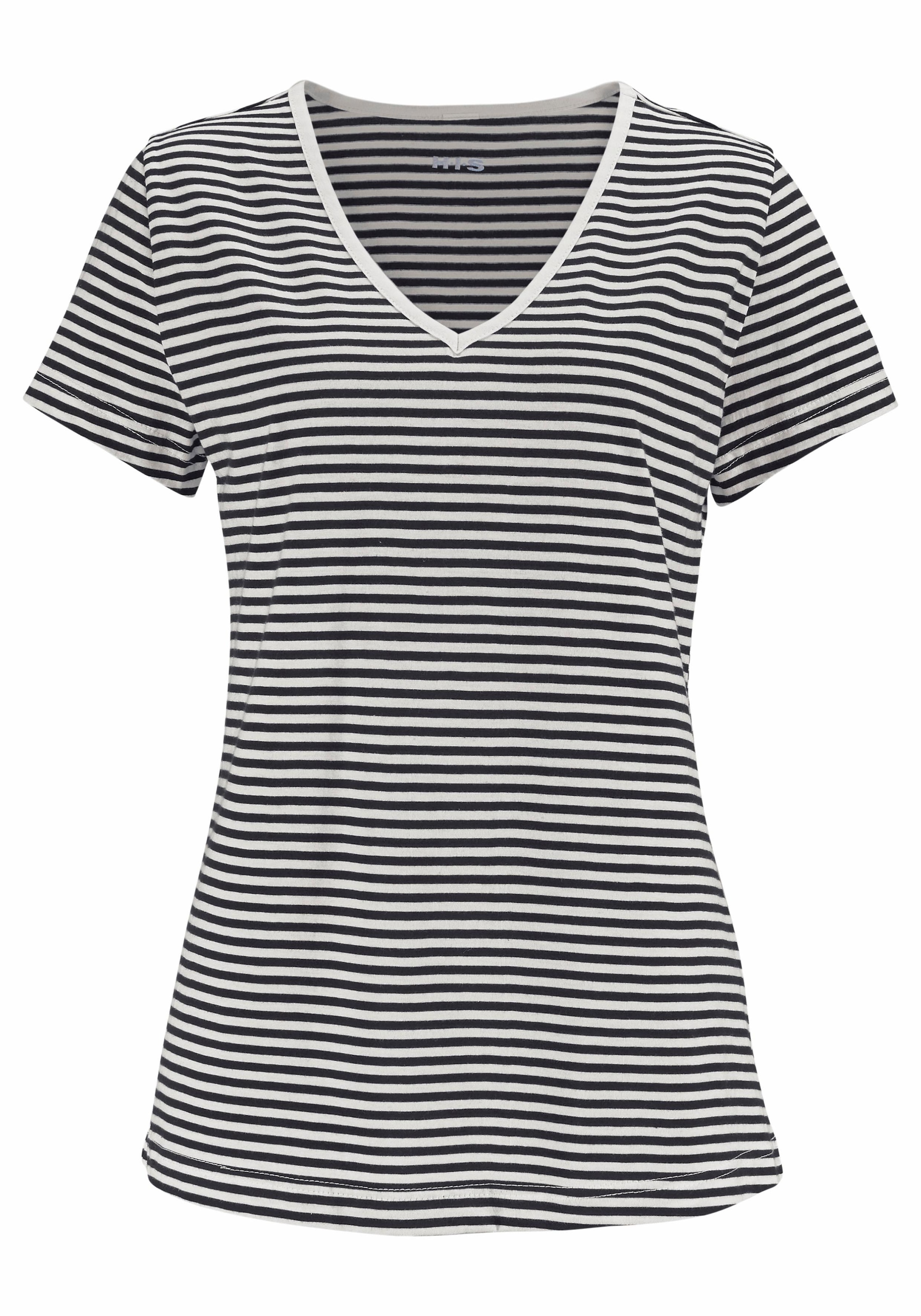 H.I.S Capri-Pyjama, (2 tlg., 1 Stück), mit geringeltem T-Shirt und legerer  Hose » LASCANA | Bademode, Unterwäsche & Lingerie online kaufen