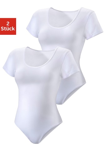 Vivance T-Shirt-Body, (2er-Pack), aus Baumwoll-Stretch-Qualität