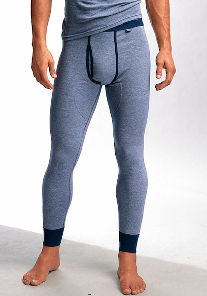 Clipper Exclusive Lange Unterhose, (Packung, 2 St.), modische Optik: Jeans meliert, tolle Qualität