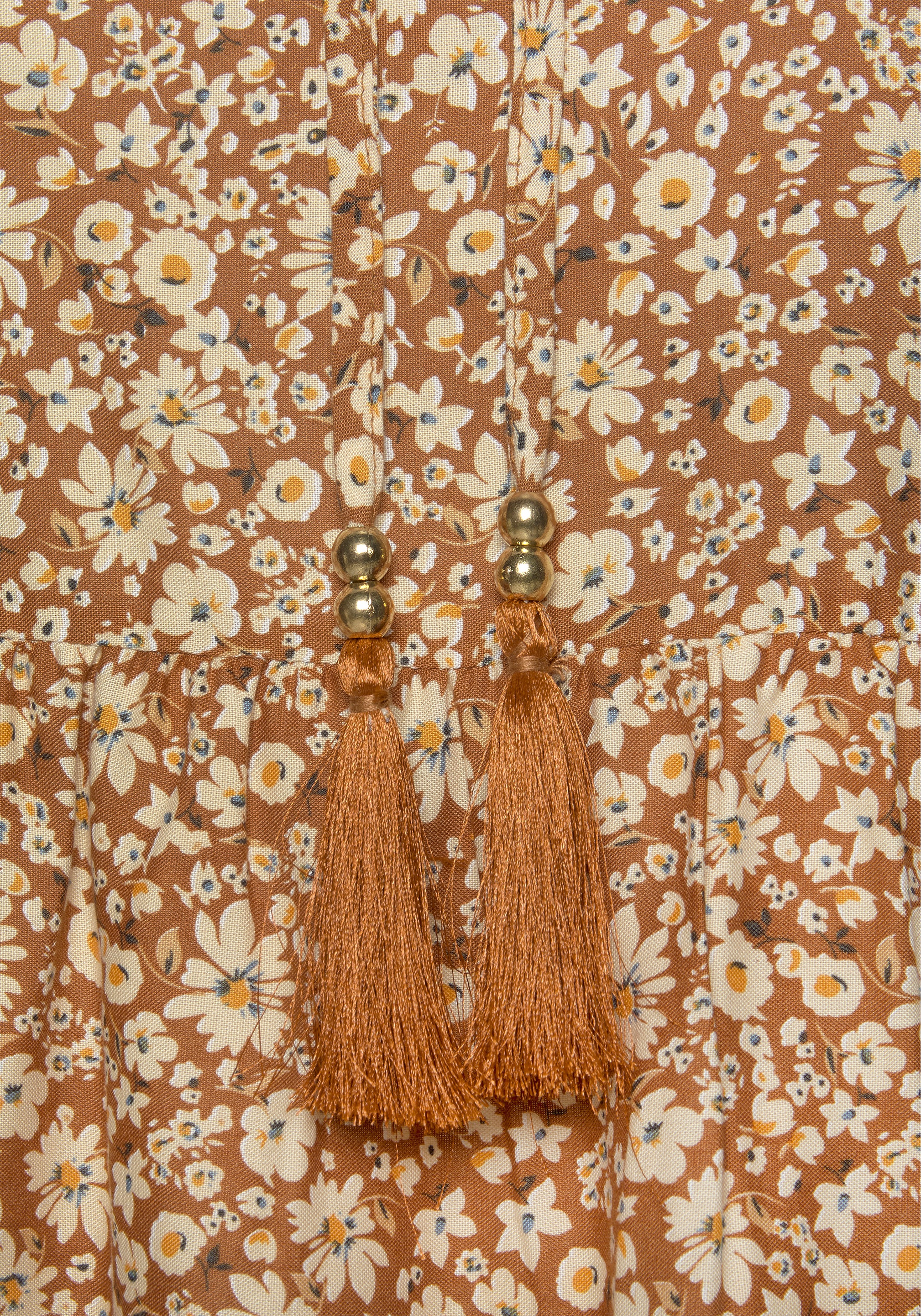 Buffalo Schlupfbluse, mit Lingerie 70er-Jahre » online kaufen & und Zierperle, Damenbluse Unterwäsche Bademode, | Stil, LASCANA Blümchenprint
