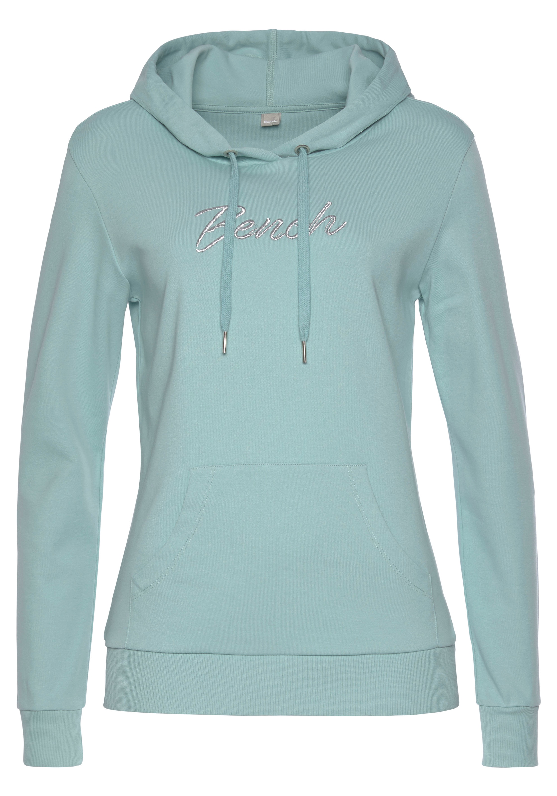 Bench. Loungewear Hoodie, mit glänzender Logostickerei, Loungeanzug