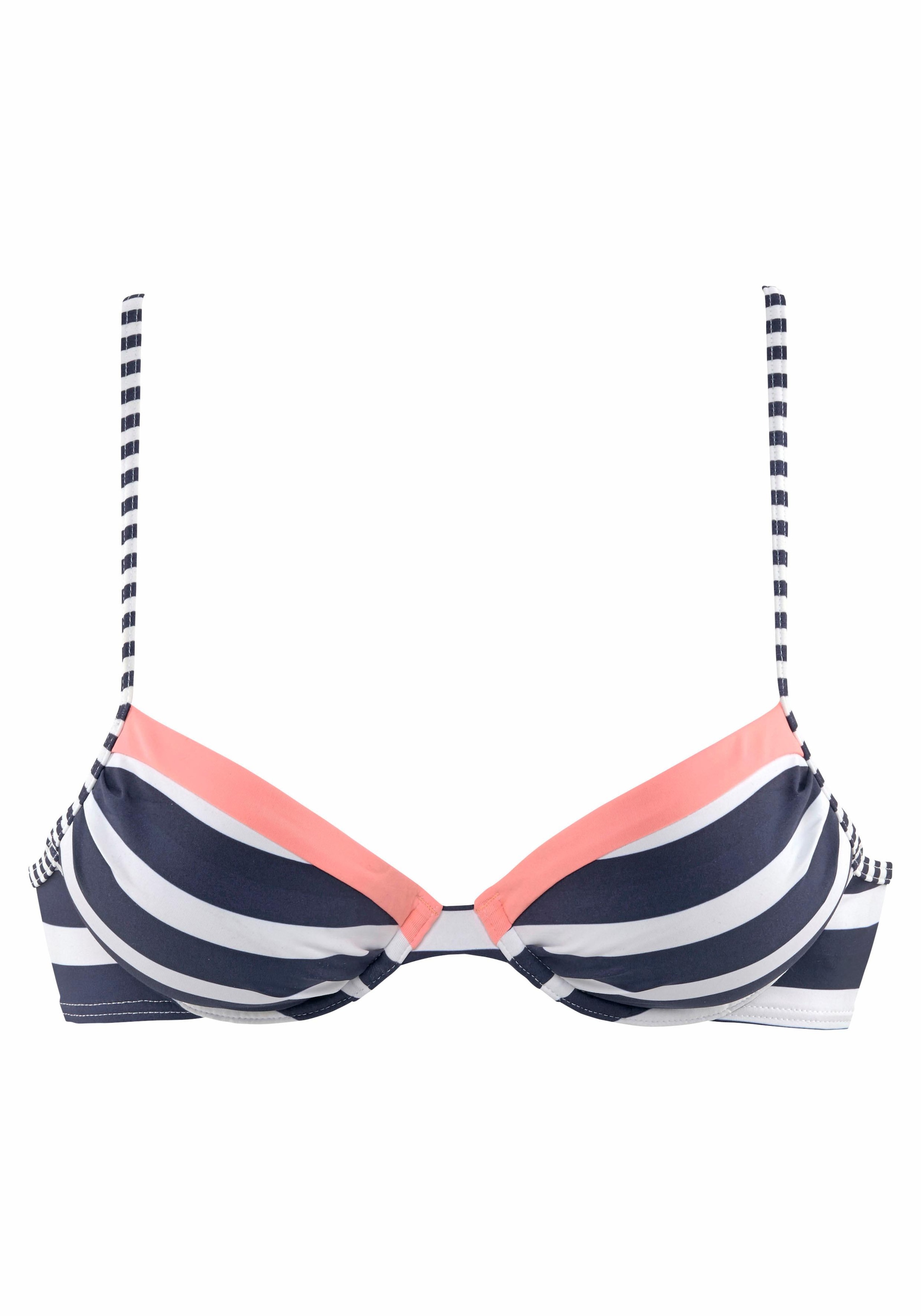 KangaROOS Push-Up-Bikini-Top »Anita«, im sportlichen Blockstreifendesign