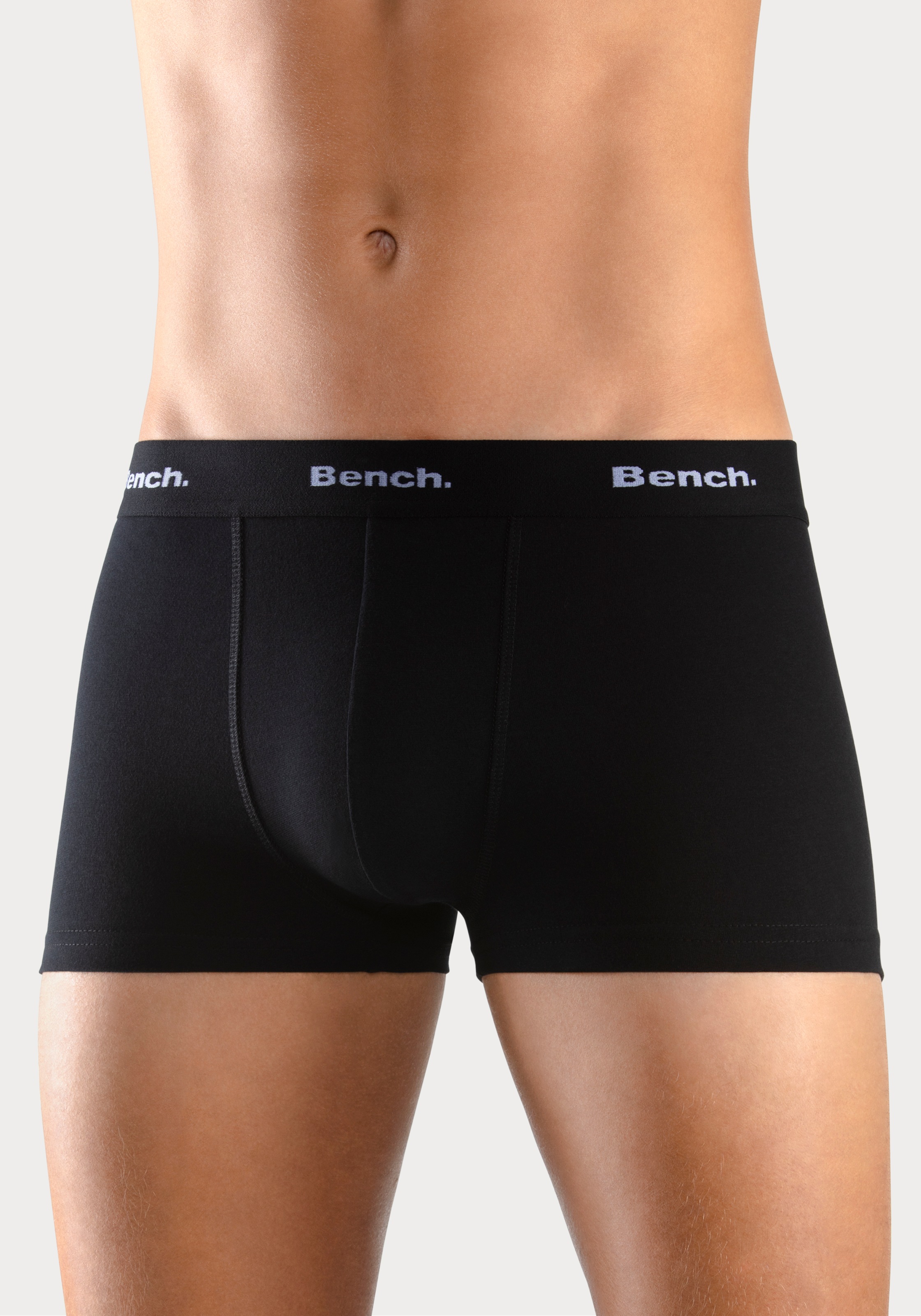 Bench. Boxershorts, (Packung, 4 LASCANA St.), kaufen & Lingerie Unterwäsche kontrastfarbenem » Hipster-Form | Bund in Bademode, mit online