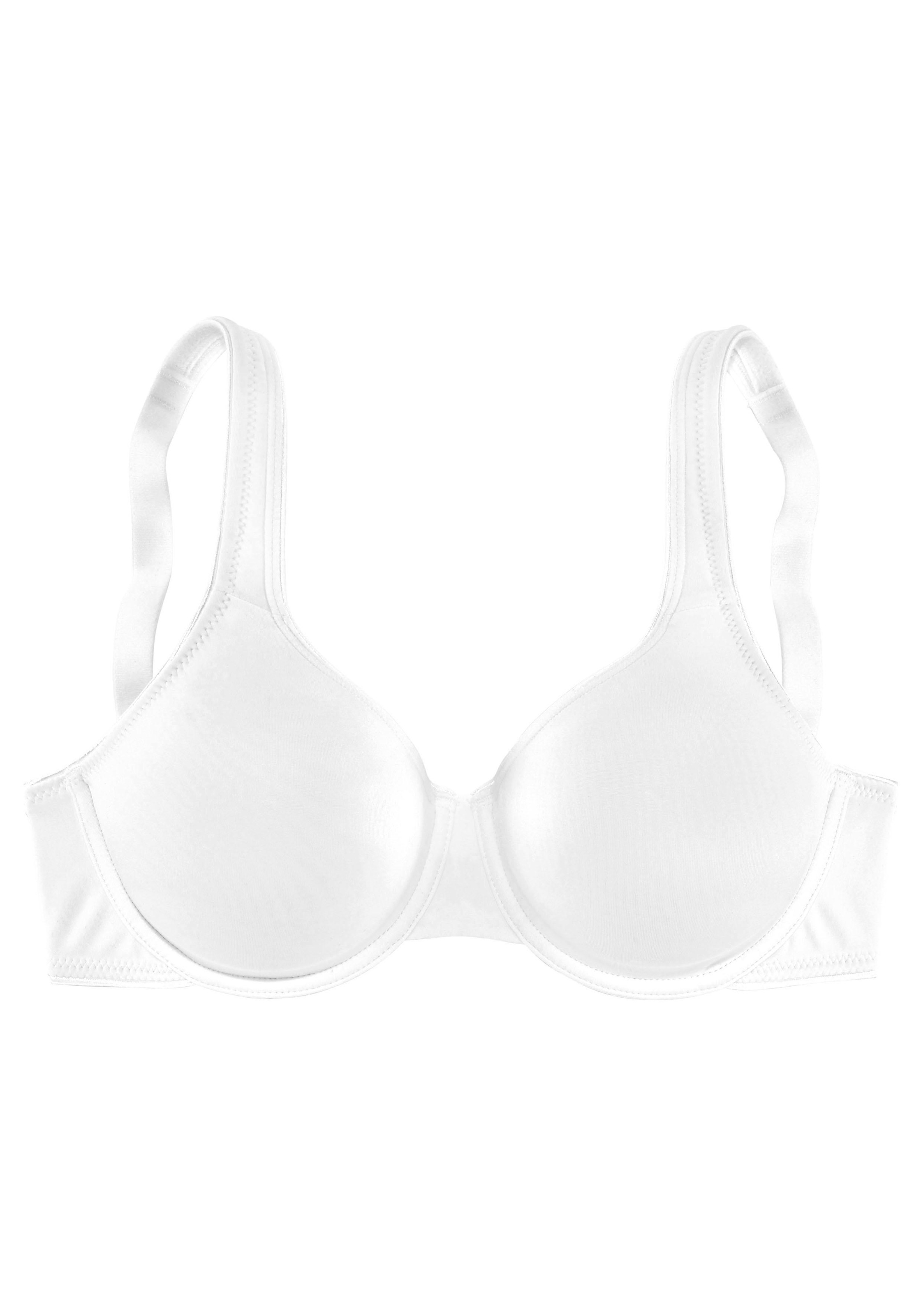 LASCANA Minimizer-BH, mit Bügel und nahtlosen Cups, aus seidiger Microfaser, Basic Dessous