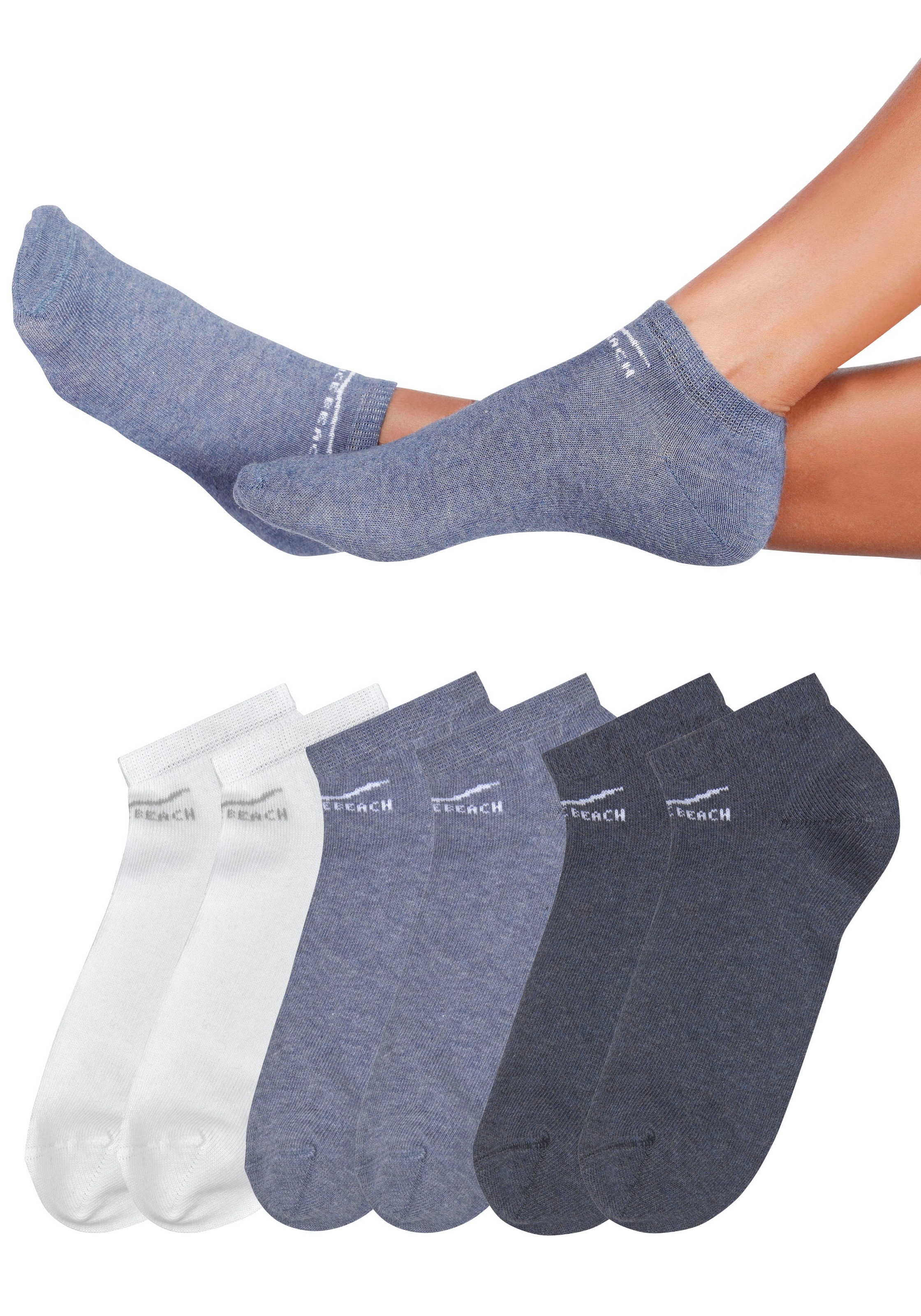 » (Set, Sneakersocken, Lingerie LASCANA kaufen LYCRA- Venice & Anteil durch 6 Bademode, Beach Unterwäsche Passform perfekte Paar), | online