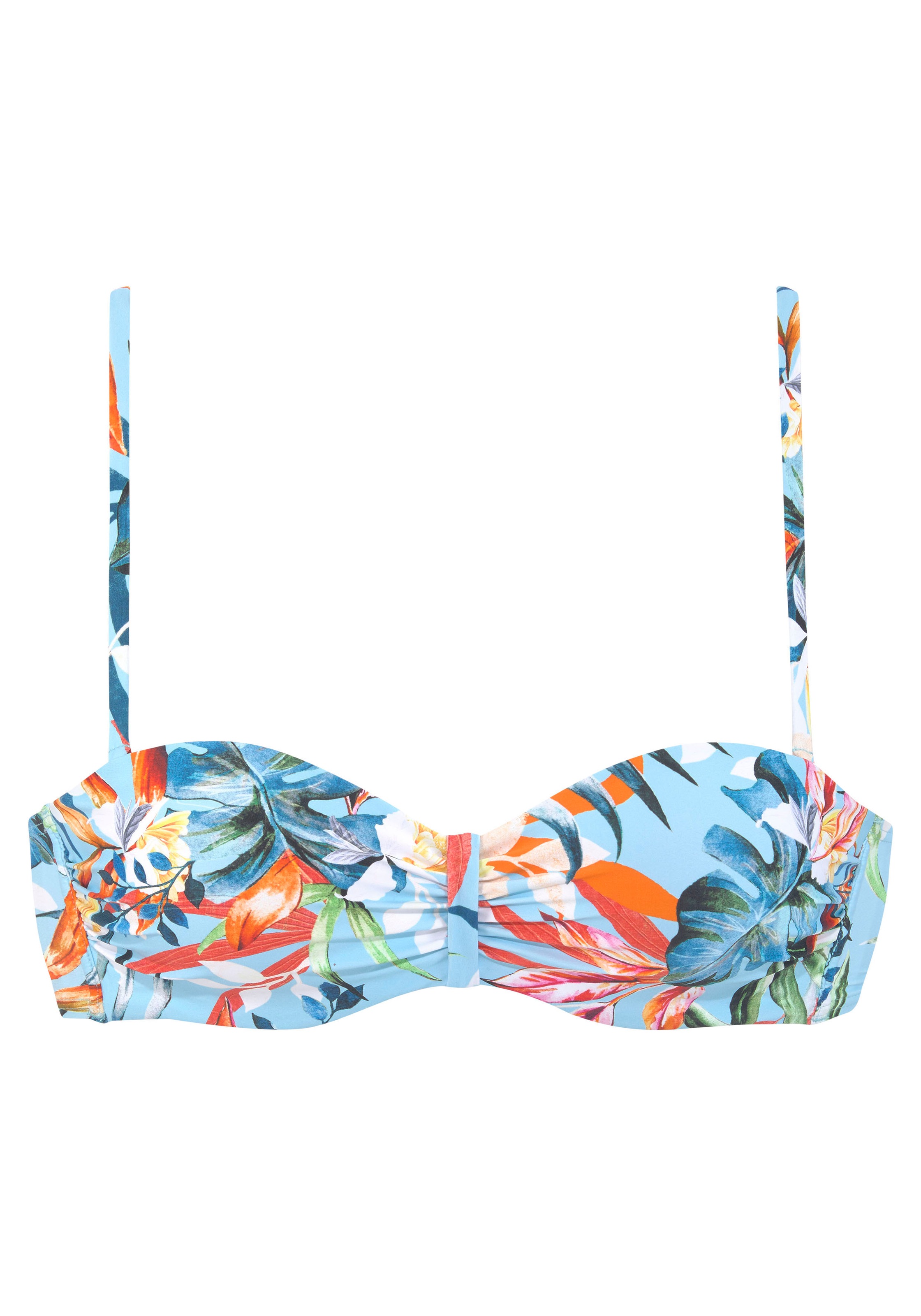 Venice Beach Bügel-Bandeau-Bikini-Top »Caru«, mit modernem Allover-Print