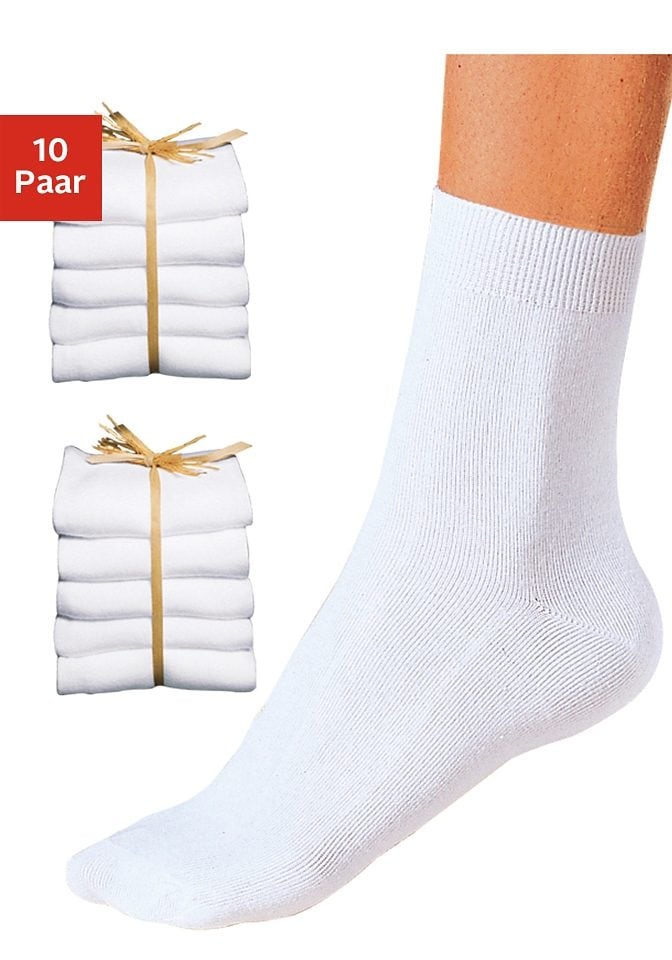 Go in Basicsocken, (Packung, 10 Paar), unifarben