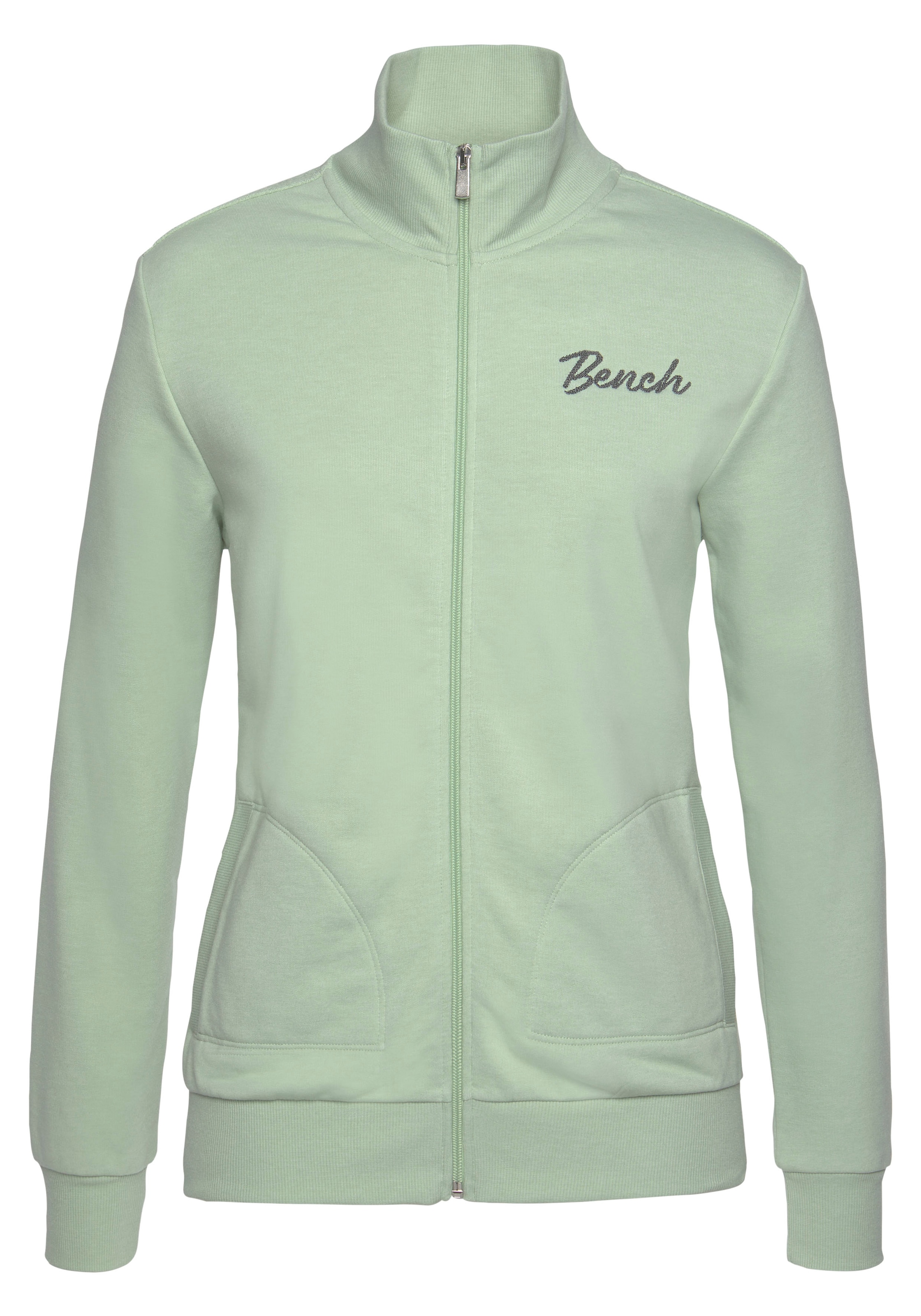 Bench. Sweatjacke, mit zwei Logo Stickereien, Loungeanzug