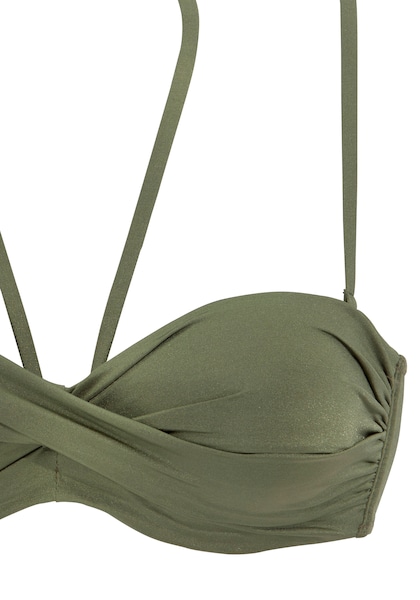 LASCANA Bügel-Bandeau-Bikini, mit verschiedenen Trägervarianten