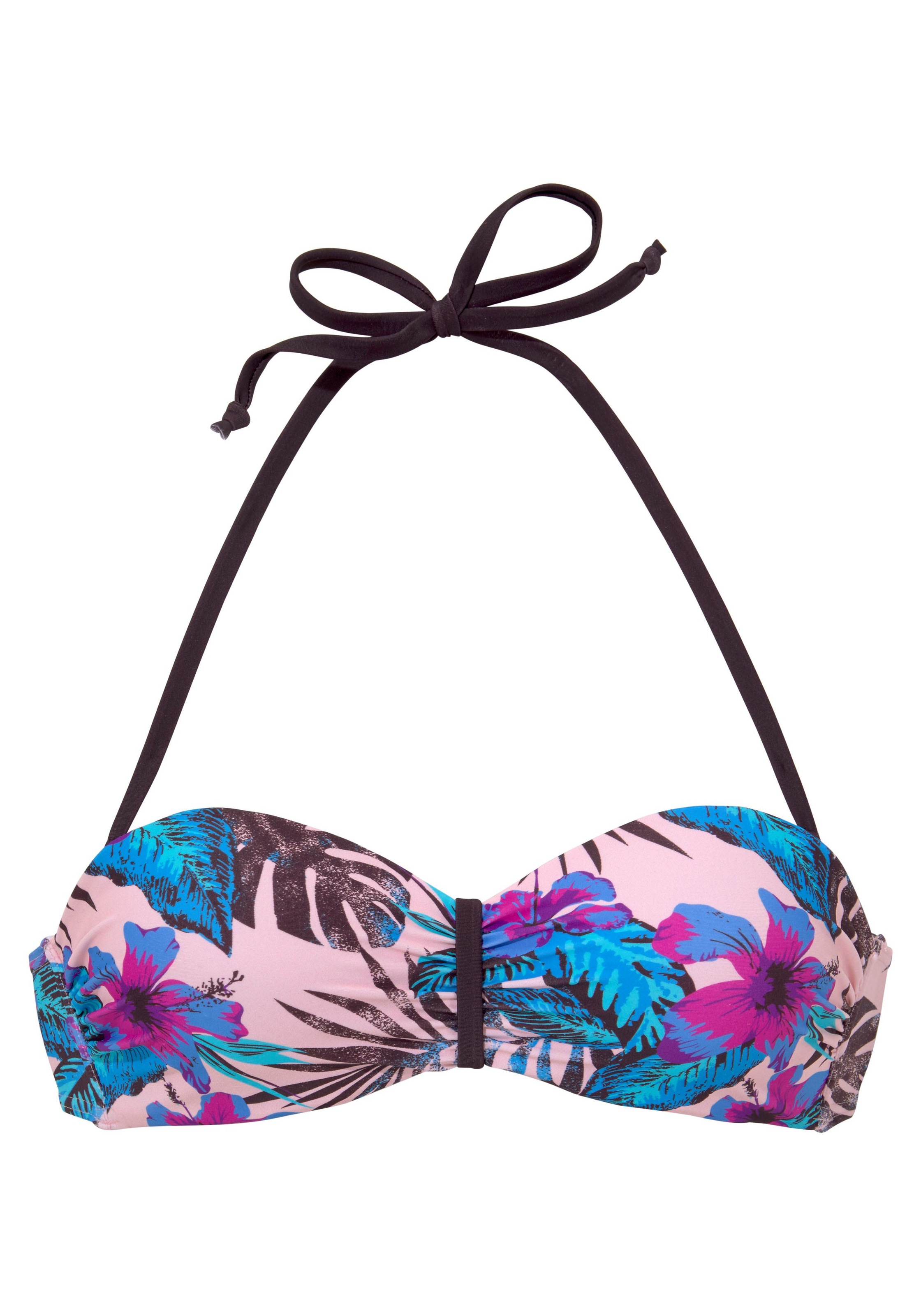 Venice Beach Bandeau-Bikini-Top »Marly«, mit tropischem Print