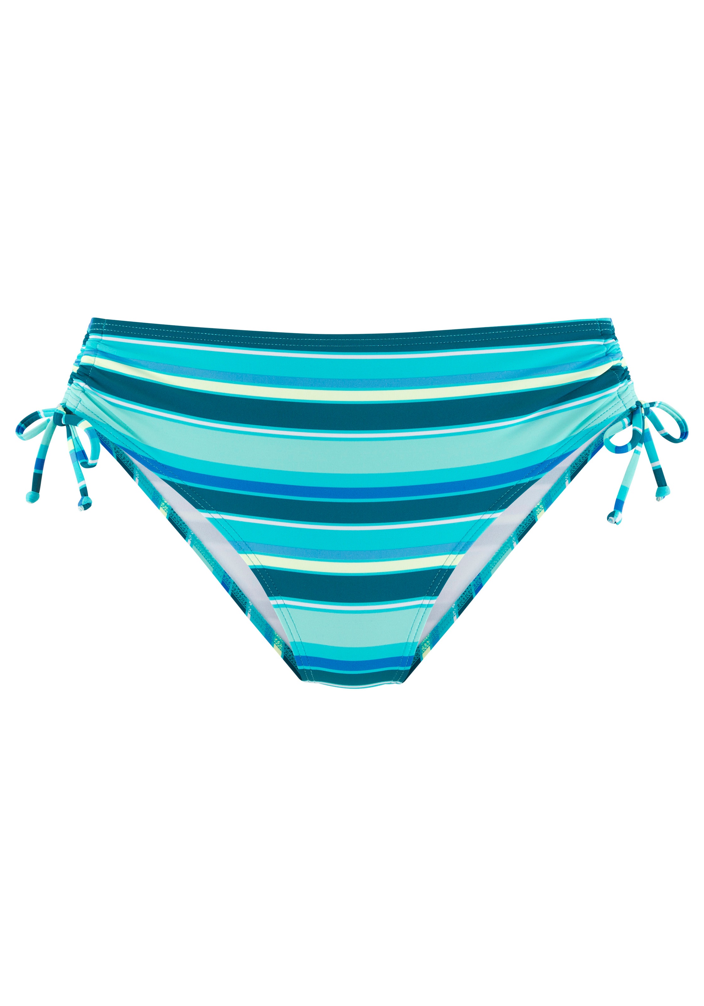 s.Oliver Bikini-Hose, seitlich regulierbar und mit trendigem Streifen-Design