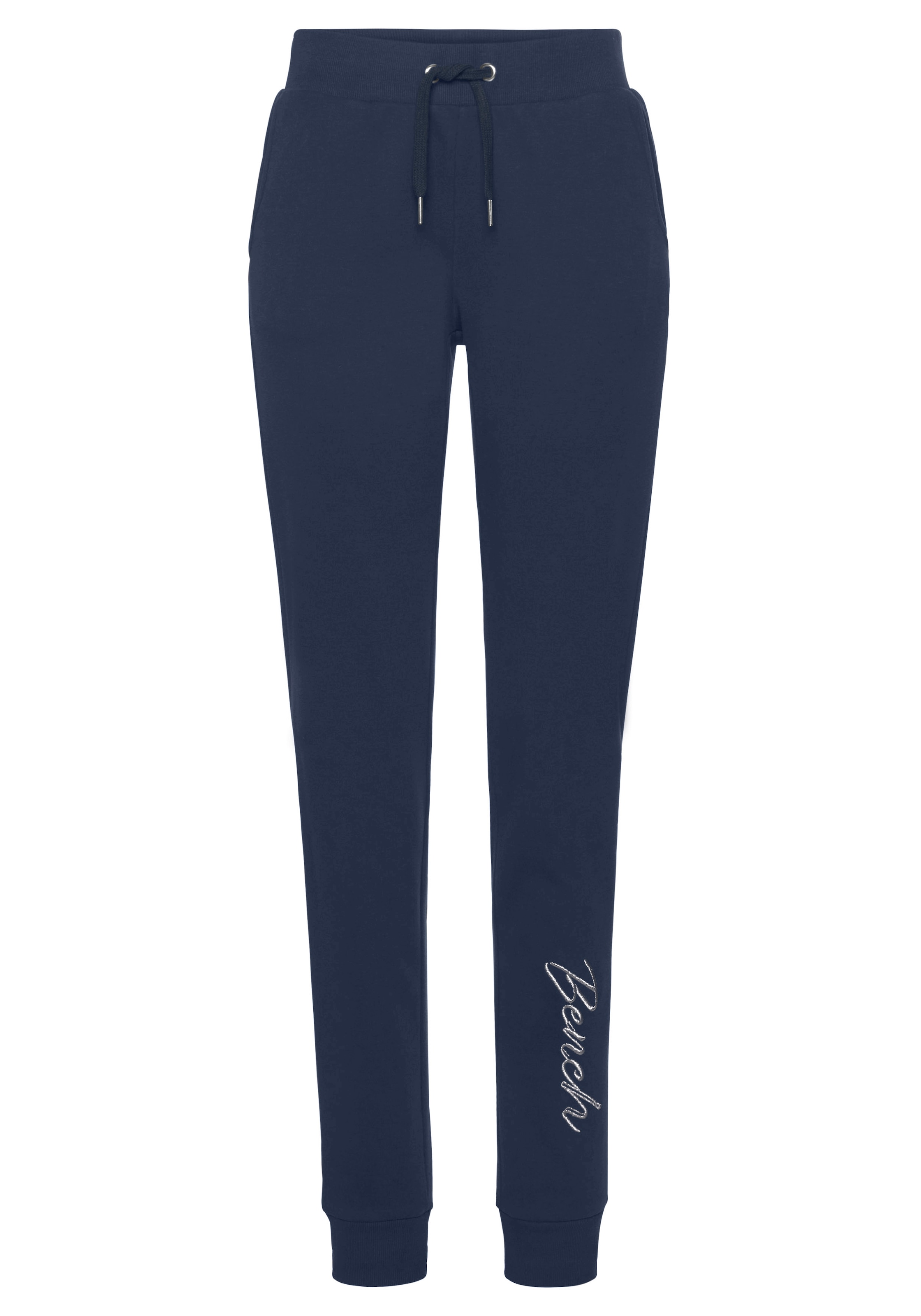 Bench. Loungewear Relaxhose »-Loungehose«, mit glänzender Logostickerei, Loungewear, Loungeanzug