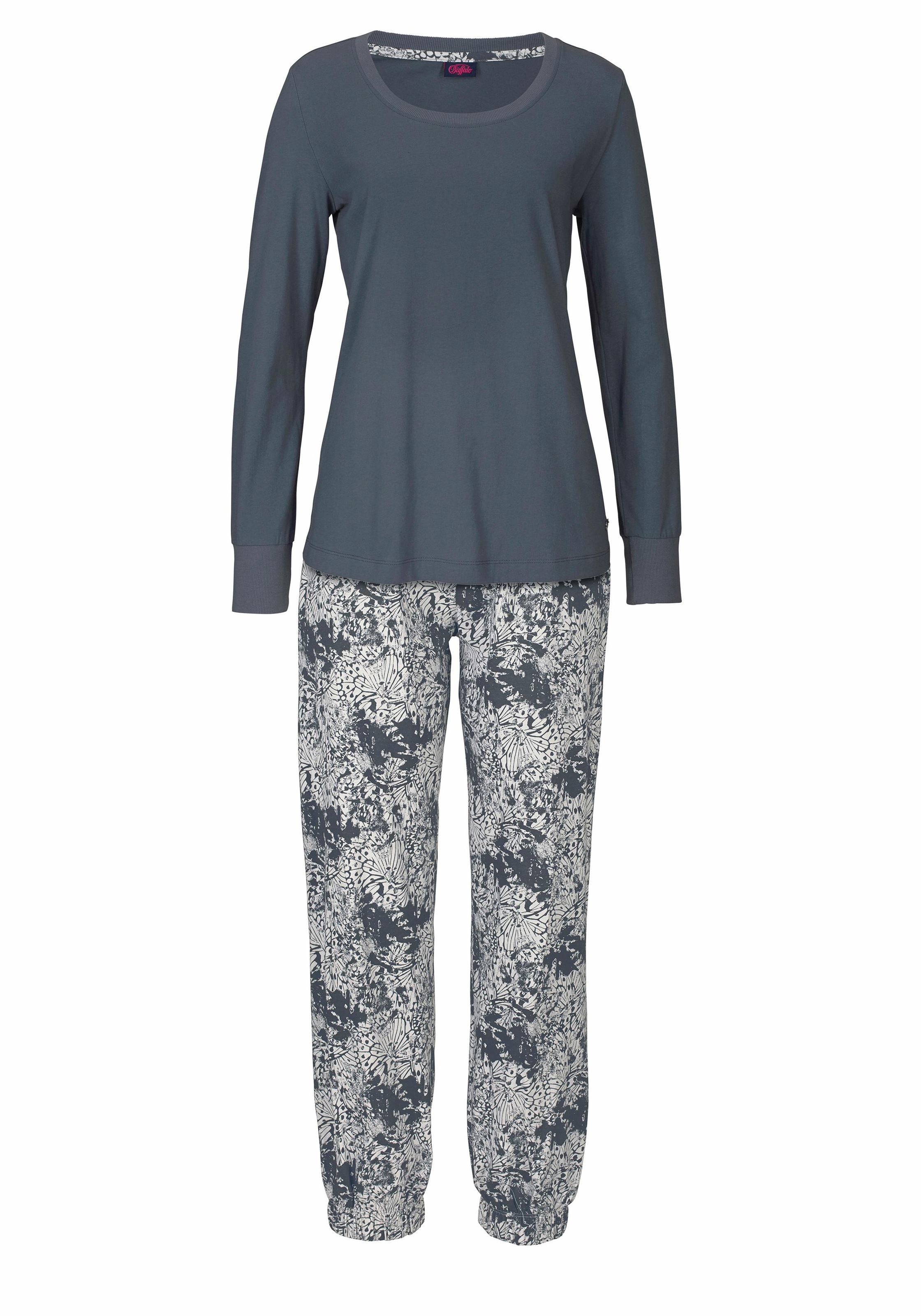 Buffalo Pyjama, (2 tlg., 1 Unterwäsche Lingerie kaufen Langarmshirt | Bademode, Hose passendem mit LASCANA und Stück), gemusterter online & »