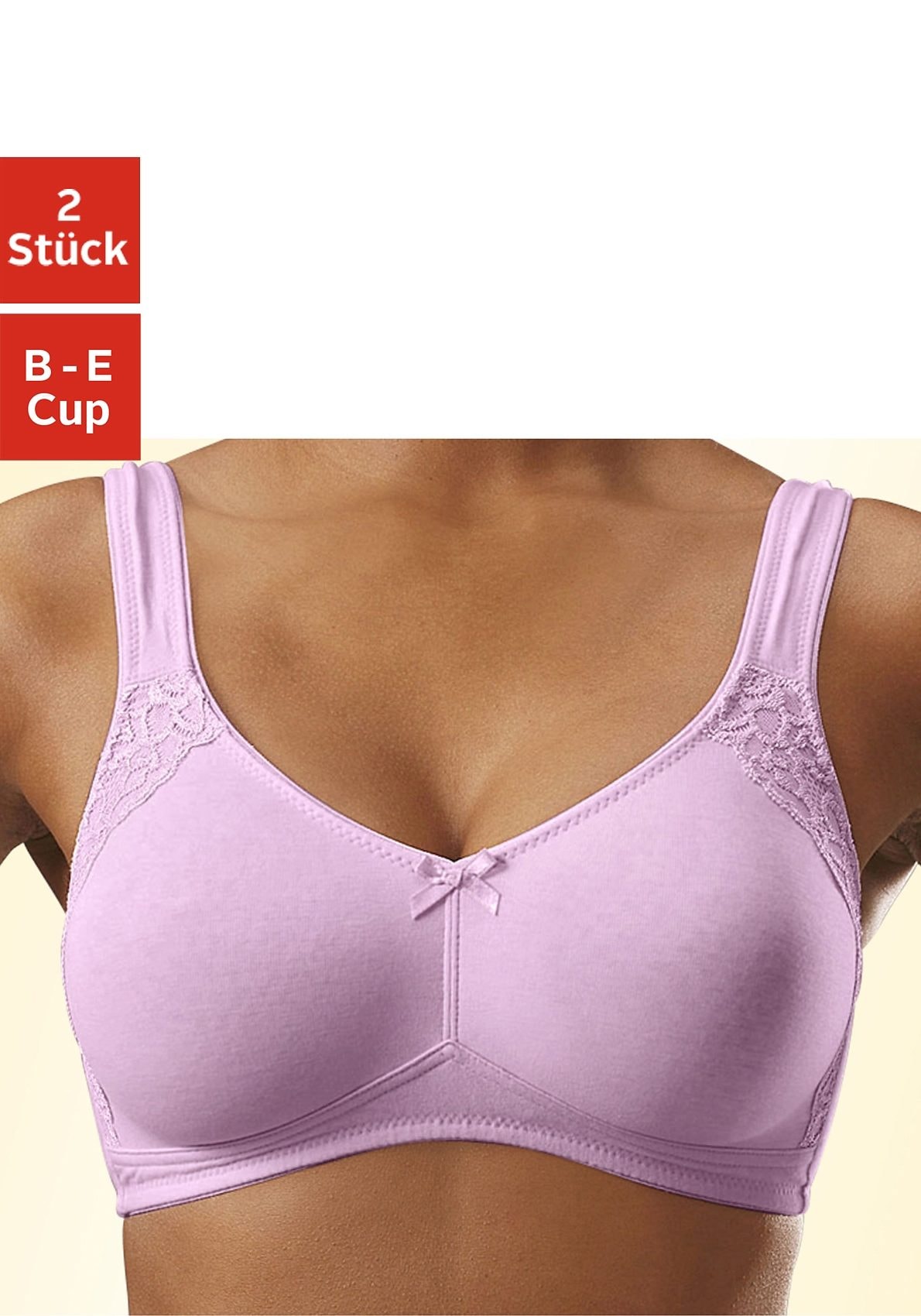 ohne fleur Bügel, Lingerie kaufen LASCANA Soft-BH, » Unterwäsche & Dessous 2 Stück), Basic | petite Baumwolle, online Bademode, aus (Packung,