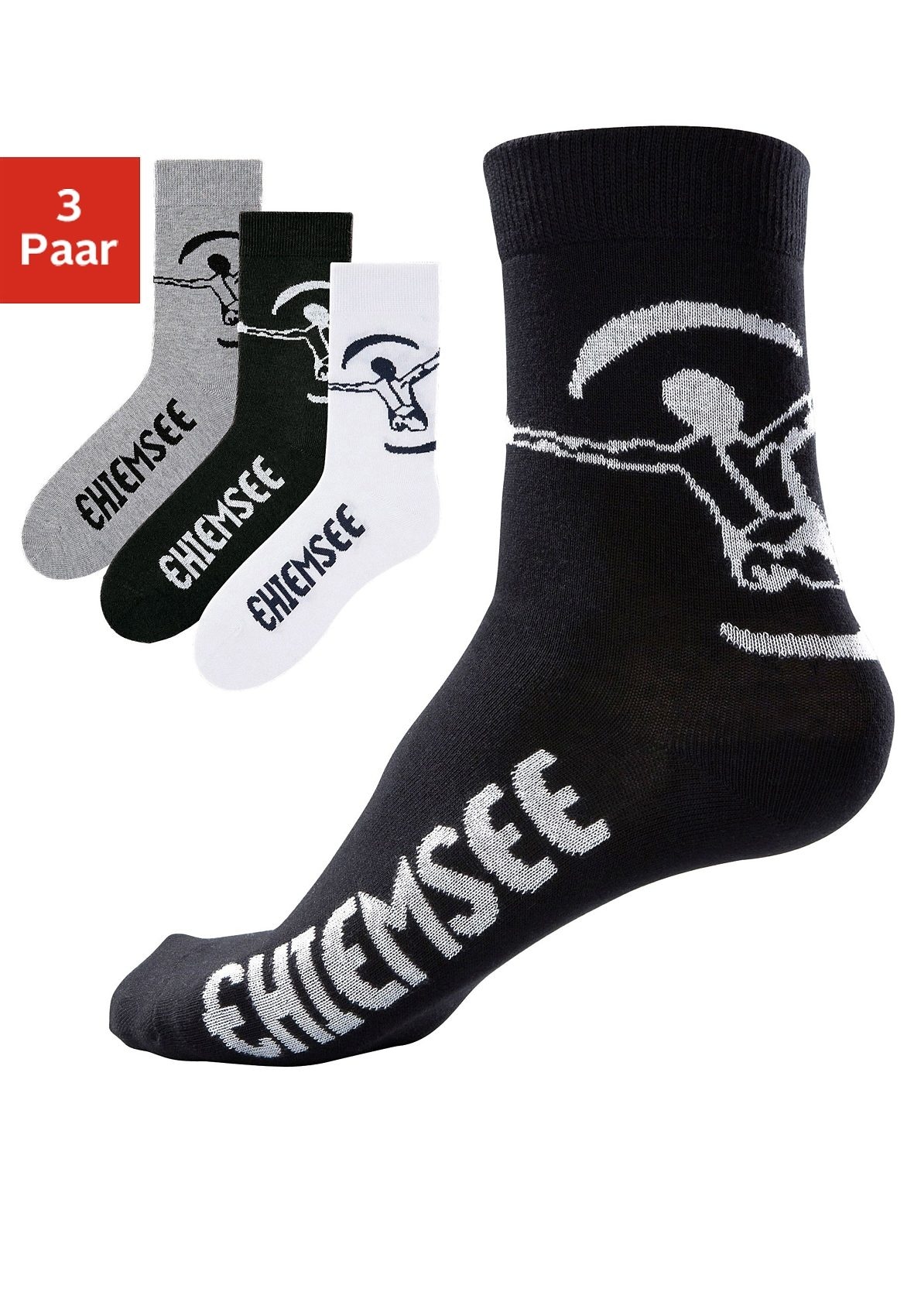 Chiemsee Freizeitsocken, (3 Paar), in pflegeleichter Markenqualität