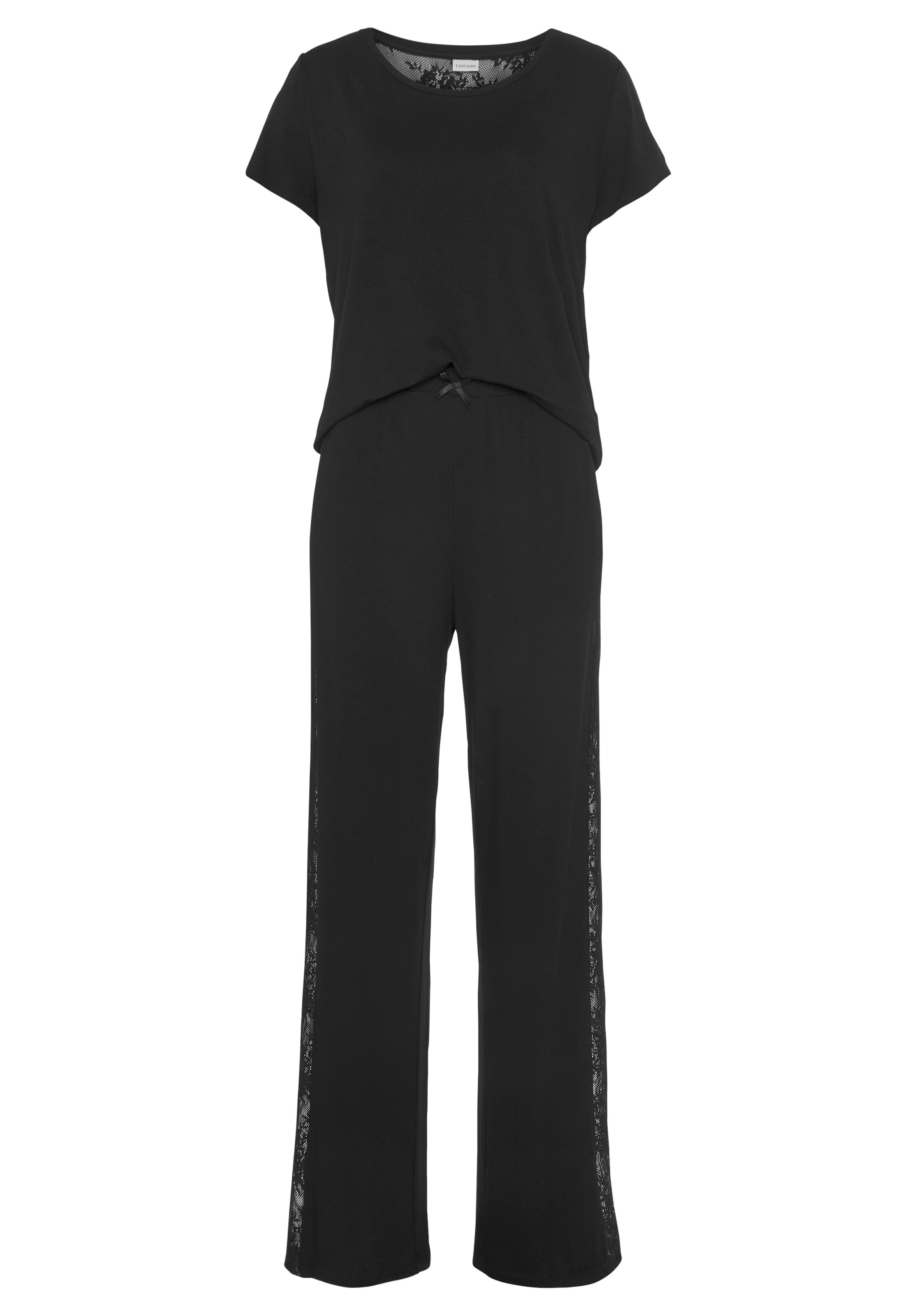 Bruno Banani Pyjama, (2 tlg., 1 Stück), mit schönen Spitzendetails »  LASCANA | Bademode, Unterwäsche & Lingerie online kaufen
