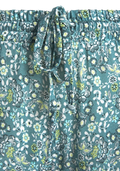 Vivance Jerseyhose, mit Blümchendruck und Taschen, elastischer Bund, Strandhose