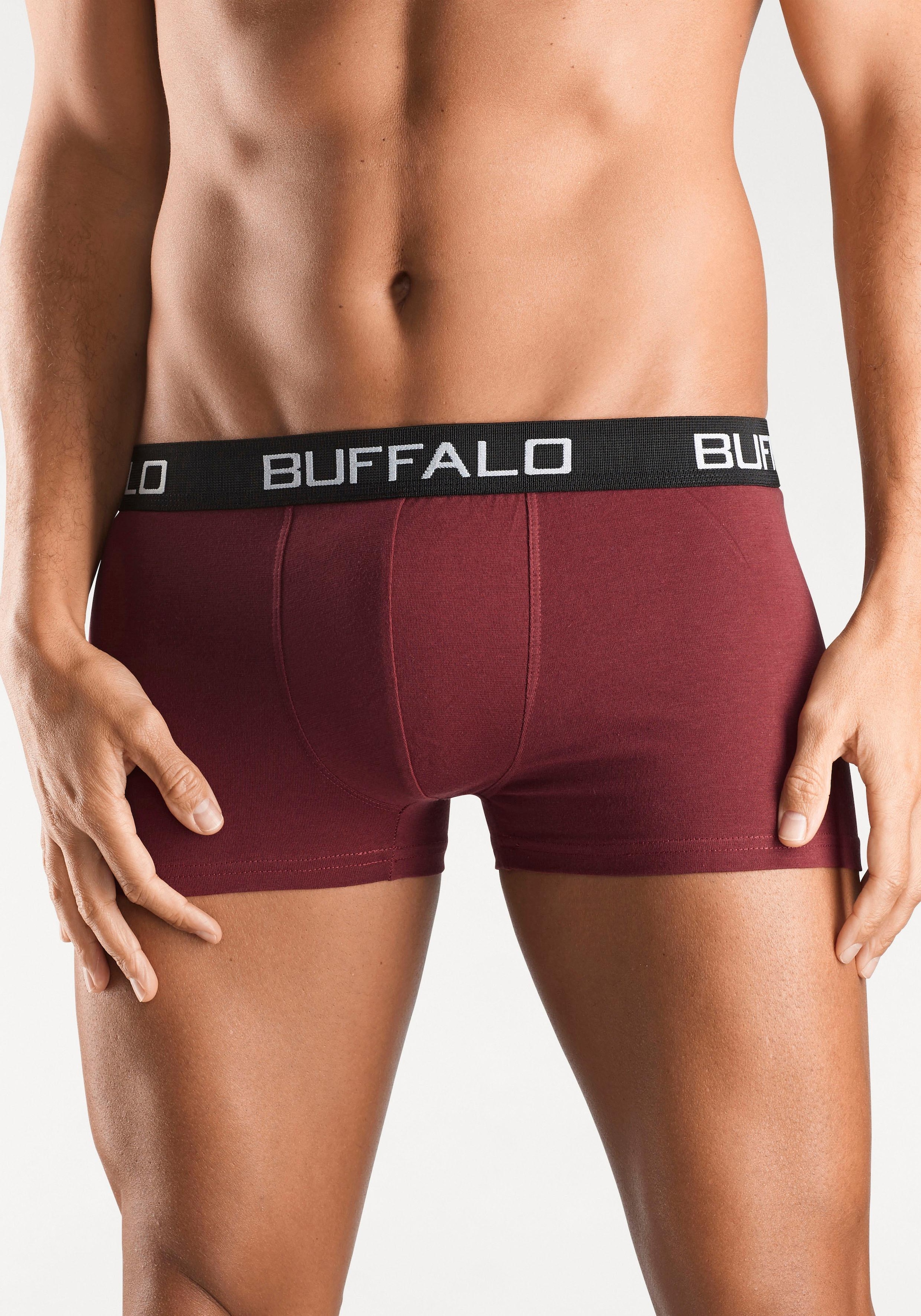 Buffalo Boxer »Boxershorts für Herren«, (Packung, 4 St.), aus Baumwoll-Mix