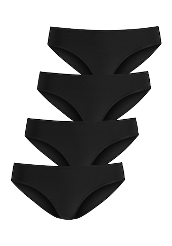 LASCANA Jazz-Pants Slips, (Packung, 4 St.), aus elastischer Baumwolle