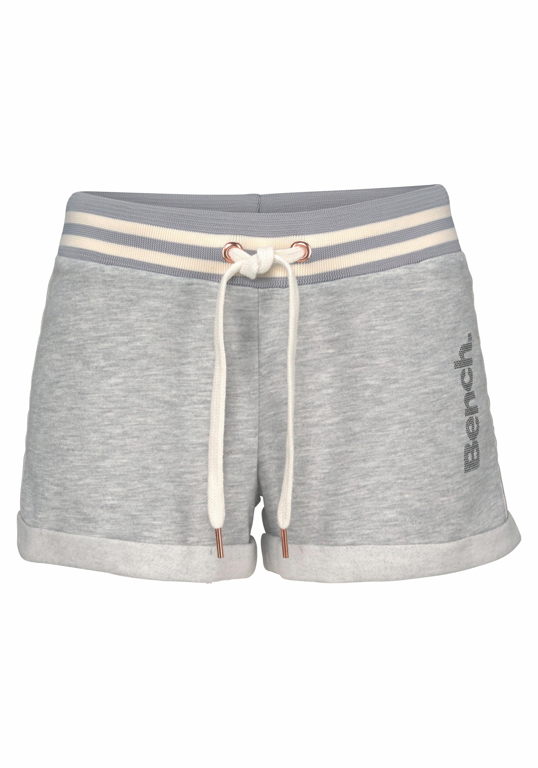 Bench. Relaxshorts, mit gestreiftem Bund, Loungewear, Loungeanzug