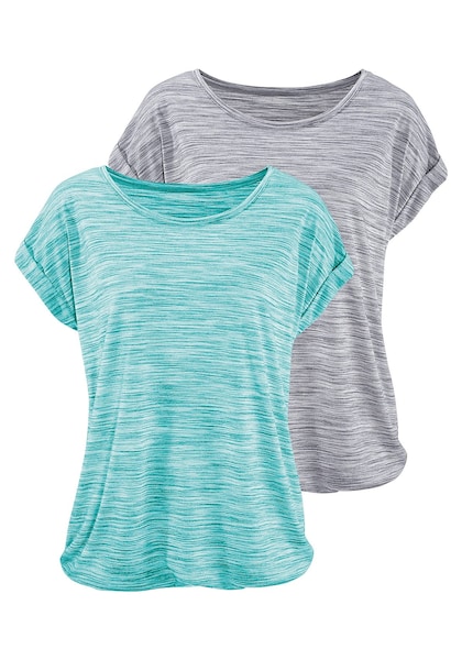 Beachtime T-Shirt, (2er-Pack), mit farbigem Struktureffekt » LASCANA |  Bademode, Unterwäsche & Lingerie online kaufen