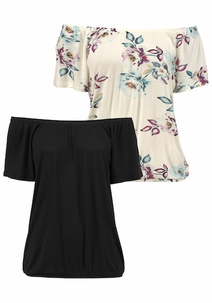LASCANA Carmenshirt, (2er-Pack), variabel zu tragen » LASCANA | Bademode,  Unterwäsche & Lingerie online kaufen