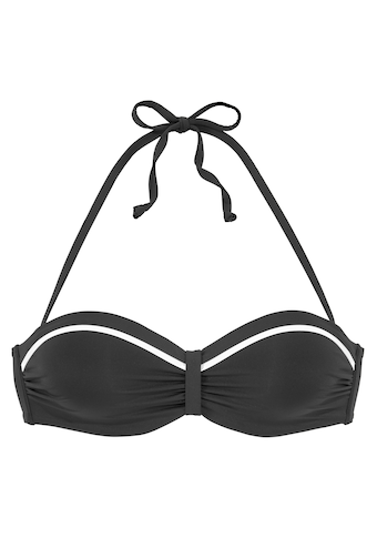 Vivance Bügel-Bandeau-Bikini-Top »Lorena«, mit kontrastfarbenem Piping