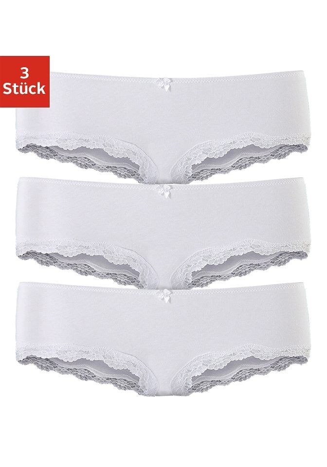 2er-Pack), St., Baumwolle kaufen » aus LASCANA online zarter & 2 LASCANA mit | Unterhemd, Spaghettiträger-Top Spitze, elastischer Bademode, (Packung, Lingerie Unterwäsche