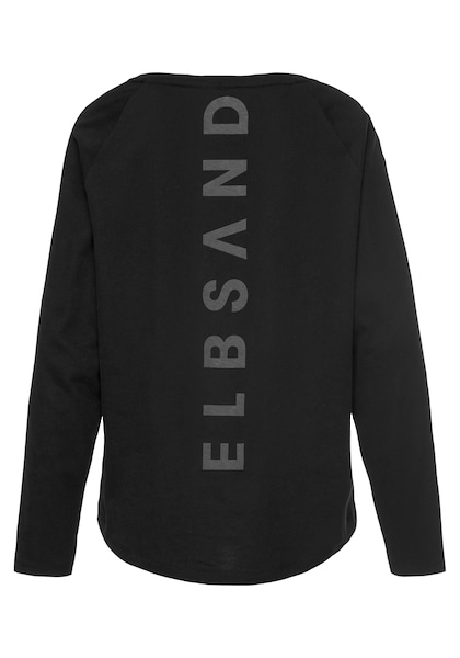 Elbsand Longsleeve »Tinna«, mit Logodruck hinten, Langarmshirt aus Baumwoll-Mix, sportlich-casual