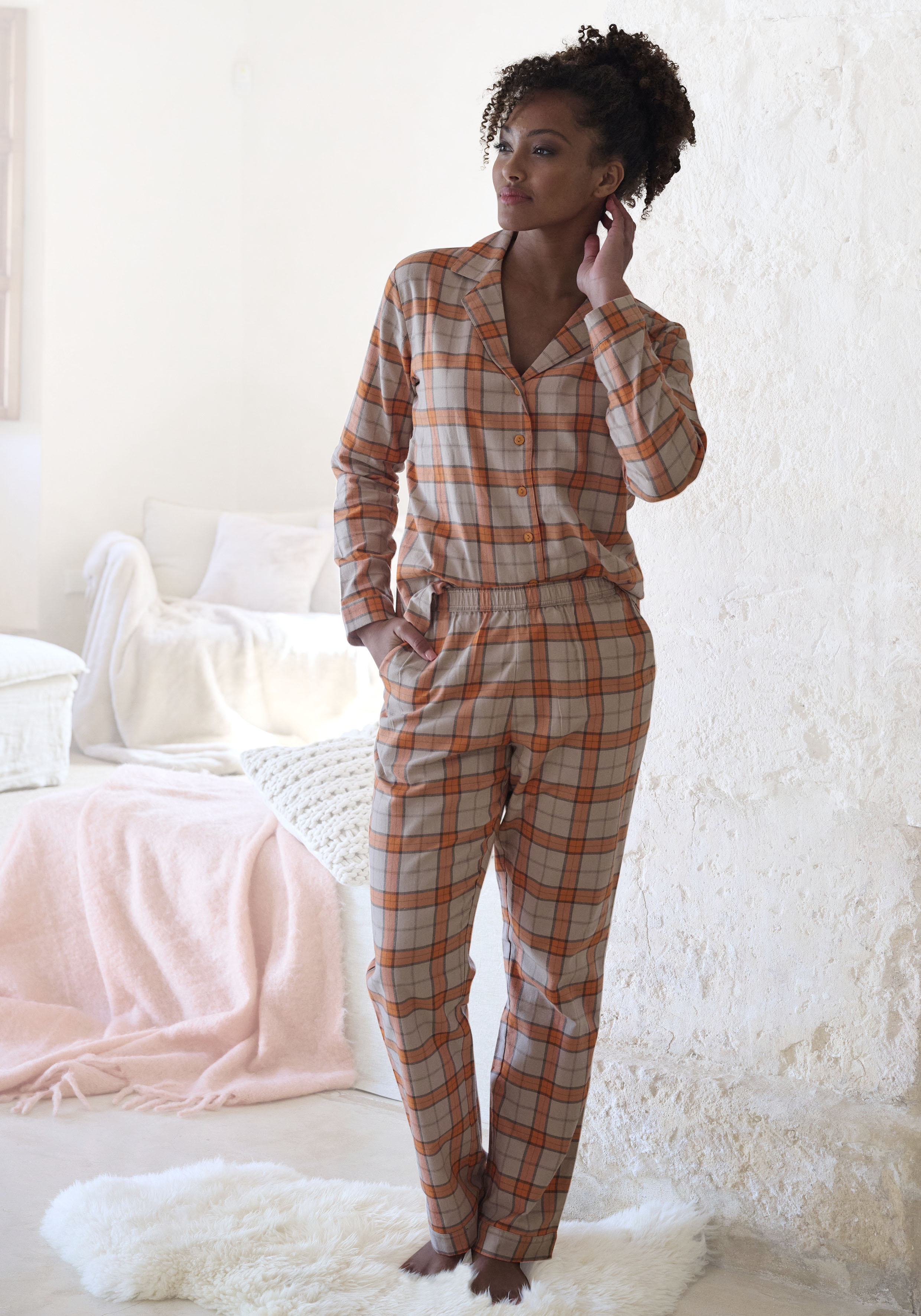 Lingerie » Pyjama, Flanell Unterwäsche | LASCANA tlg.), Bademode, weichem Dreams (2 & kaufen kuschelig aus online Vivance