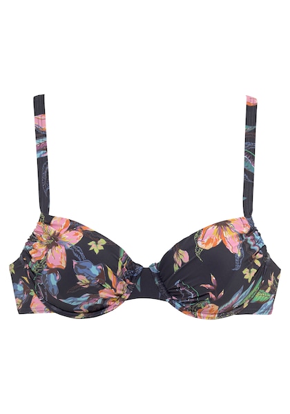 LASCANA Bügel-Bikini-Top »Malia«, mit tropischem Print